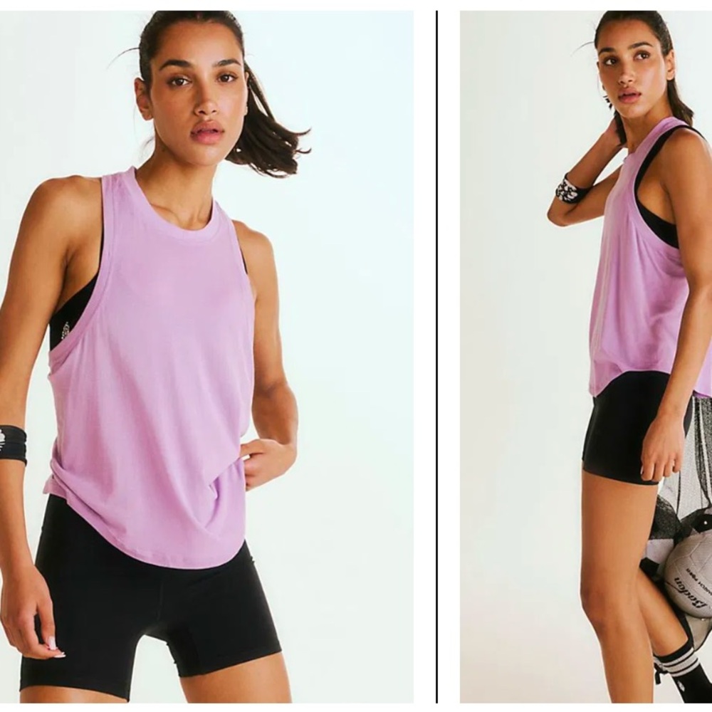 Free People FP Movement Endurance Run Tank in Wildberry, Size XS/S